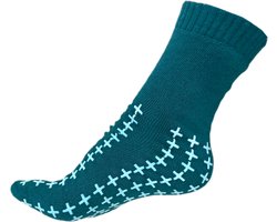 Antislip sokken - maat 39-42 - Groen - voor dames en heren - Ziekenhuis sokken