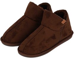 Apollo - Sloffen Heren - Suede - Bruin - Maat 43/44 - Pantoffels heren