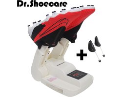 Dr.Shoecare® - Schoenendroger en Schoenverfrisser met ozone - Ozone en droogfunctie - Geurvreters voor schoenen - Schoendroger - Wit - Met schoenspanner