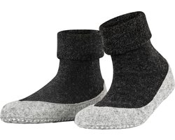 FALKE Cosyshoe antislip noppen merinowol huissokken pantoffels dames grijs - Maat 41-42