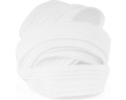 GBG Sneaker Veters 2CM Wijd 120CM - Wit - White - Schoenveters - Laces - o.a. geschikt voor Adidas Campus 00s