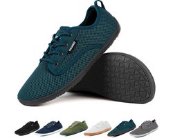 Geweo Barefoot Schoenen - Sneakers - Sportschoenen - Wandelschoenen - Buitenschoenen - Heren - Dames - Turkoois– Maat 43