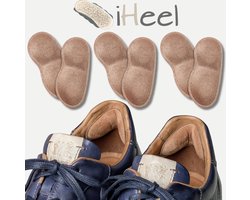 iHeel® pads - 3-Pack (6 stuks) - Voorkomt Zere Hielen en Blaren - Vervangt Dagelijkse Pleisters - Anti-Slip - Anti-Slijtage - Anti-Blaren - Comfortabel - Hielbeschermers - Hiel Kussens - Hiel Grips - Hiel Pads - Hiel Zooltjes