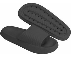 Lucovitaal Orthopedische Bad Slippers Zwart Maat 37-38 1 paar