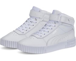 PUMA Carina 2,0 Mid Dames Sneakers - Wit/Zilver - Maat 38