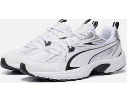 PUMA Milenio Tech Unisex Sneakers - Puma White-Puma Black-Puma Silver - Maat 41