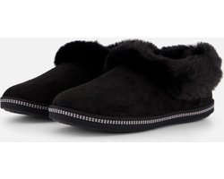 Skechers Cozy Campfire Dames Sloffen - Zwart - Maat 38