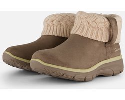 Skechers Easy Going - Cozy Weather Dames Laarzen - Taupe - Maat 38