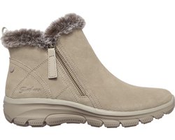 Skechers Easy Going-High Zip Dames Laarzen - Taupe - Maat 37