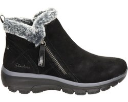 Skechers Easy Going-High Zip Dames Laarzen - Zwart - Maat 38