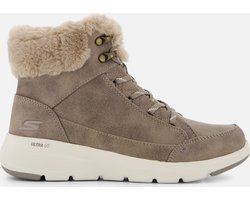 Skechers Glacial Ultra - Cozyly Dames Laarzen - Taupe - Maat 37