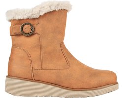 Skechers Keepsakes Wedge-Comfy Winter Dames Laarzen - Cognac - Maat 37