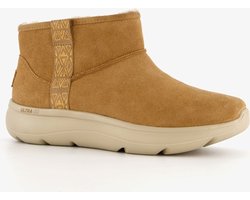 Skechers On The Go Encore suede dames laarsjes - Bruin - Echt leer - Uitneembare zool - Maat 42