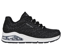 Skechers Uno 2 - In-Kat-Neato Dames Sneakers - Zwart - Maat 36