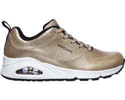 Skechers Uno-Diamond Shatter Dames Sneakers - Goud - Maat 37