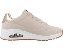 Skechers Uno Golden Air Sneakers beige Synthetisch - Dames - Maat 39