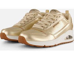 Skechers Uno Metallixs Sneakers goud Synthetisch - Dames - Maat 39