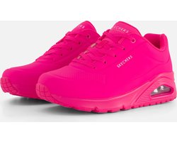 Skechers Uno - Night Shades Dames Sneakers - Roze - Maat 39