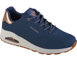 Skechers Uno-Shimmer Away dames sneakers blauw - Maat 39