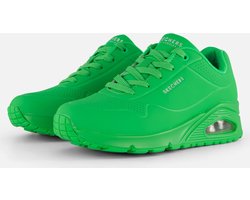 Skechers Uno - Stand On Air Dames Sneakers - Groen - Maat 39