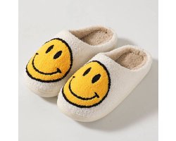 Smiley pantoffels - sloffen dames en heren - smiley sloffen - Maat 37/38