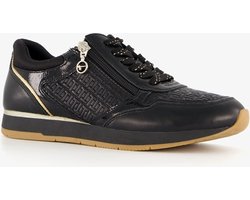 Tamaris dames sneakers zwart goud - Maat 39