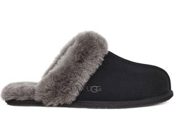 UGG W Scuffette II Dames Sloffen - Zwart/Grijs - Maat 39