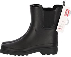 XQ Footwear - Regenlaarzen - Rubber laarzen - Dames - Festival - Laag model - Rubber - zwart - Maat 37