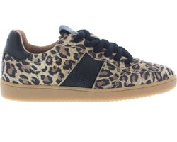 Dames Sneakers Dwrs Poona Leopard /black Cognac - Maat 39