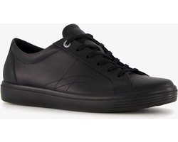 ECCO Soft Classic dames veterschoenen zwart - Maat 39 - Uitneembare zool