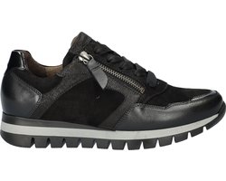 Gabor 438 Sneakers - Leer - Dames - Zwart - Maat 41