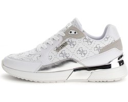 Guess Moxea12 Dames Sneakers - Hoog - White/Grey - Maat 39