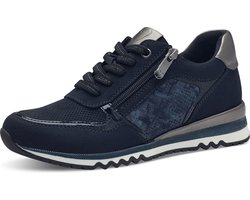 Marco Tozzi Dames Sneaker - 23785-888 Blauw - Maat 39