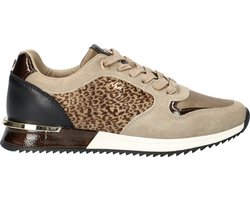 Mexx Sneaker Fleur Ellen Taupe - Vrouwen - Taupe - Maat 39