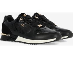 Mexx Sneaker Fleur Ellen Zwart - Vrouwen - Zwart - Maat 38