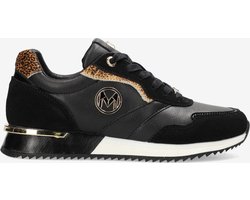 Mexx Sneaker Maja Ellen Zwart - Vrouwen - Zwart - Maat 38