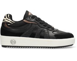 Mexx Sneaker Persia Olli Zwart/bruin - Vrouwen - Zwart/bruin - Maat 38