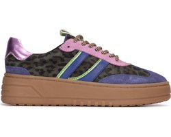 PS Poelman ANEMONE Dames Sneaker - Paars met combinatie - Maat 40