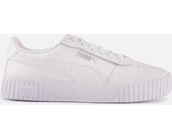 PUMA Carina 2,0 Dames Sneakers - Wit/Zilver - Maat 37