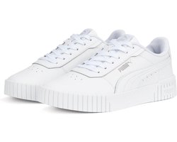 PUMA Carina 2,0 Dames Sneakers - Wit/Zilver - Maat 40,5