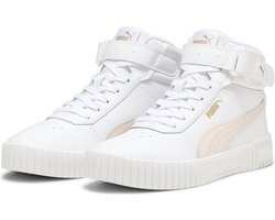 PUMA Carina 2,0 Mid Dames Sneakers - Wit/Roze/Goud - Maat 38