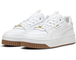 PUMA Carina Street Lux Dames Sneakers - PUMA White-PUMA White-PUMA Gold - Maat 39