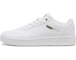 PUMA Court Classic Unisex Sneakers - PUMA White-PUMA Gold - Maat 44