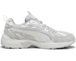 PUMA Milenio Tech Suede Unisex Sneakers - Cool Light Gray-Feather Gray-PUMA White - Maat 42