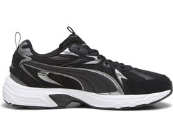 PUMA Milenio Tech Suede Unisex Sneakers - PUMA Black-Puma Aged Silver-Cool Dark Gray - Maat 42