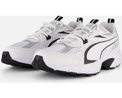 PUMA Milenio Tech Unisex Sneakers - Puma White-Puma Black-Puma Silver - Maat 40