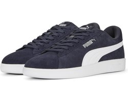 PUMA Smash 3,0 Unisex Sneakers - Donkerblauw/Wit - Maat 40