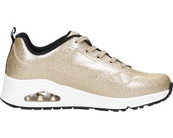 Skechers Uno-Diamond Shatter Dames Sneakers - Goud - Maat 42