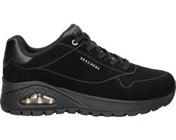 Skechers Uno Rugged dames sneaker - Zwart zwart - Maat 40