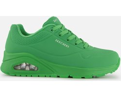 Skechers Uno - Stand On Air Dames Sneakers - Groen - Maat 40